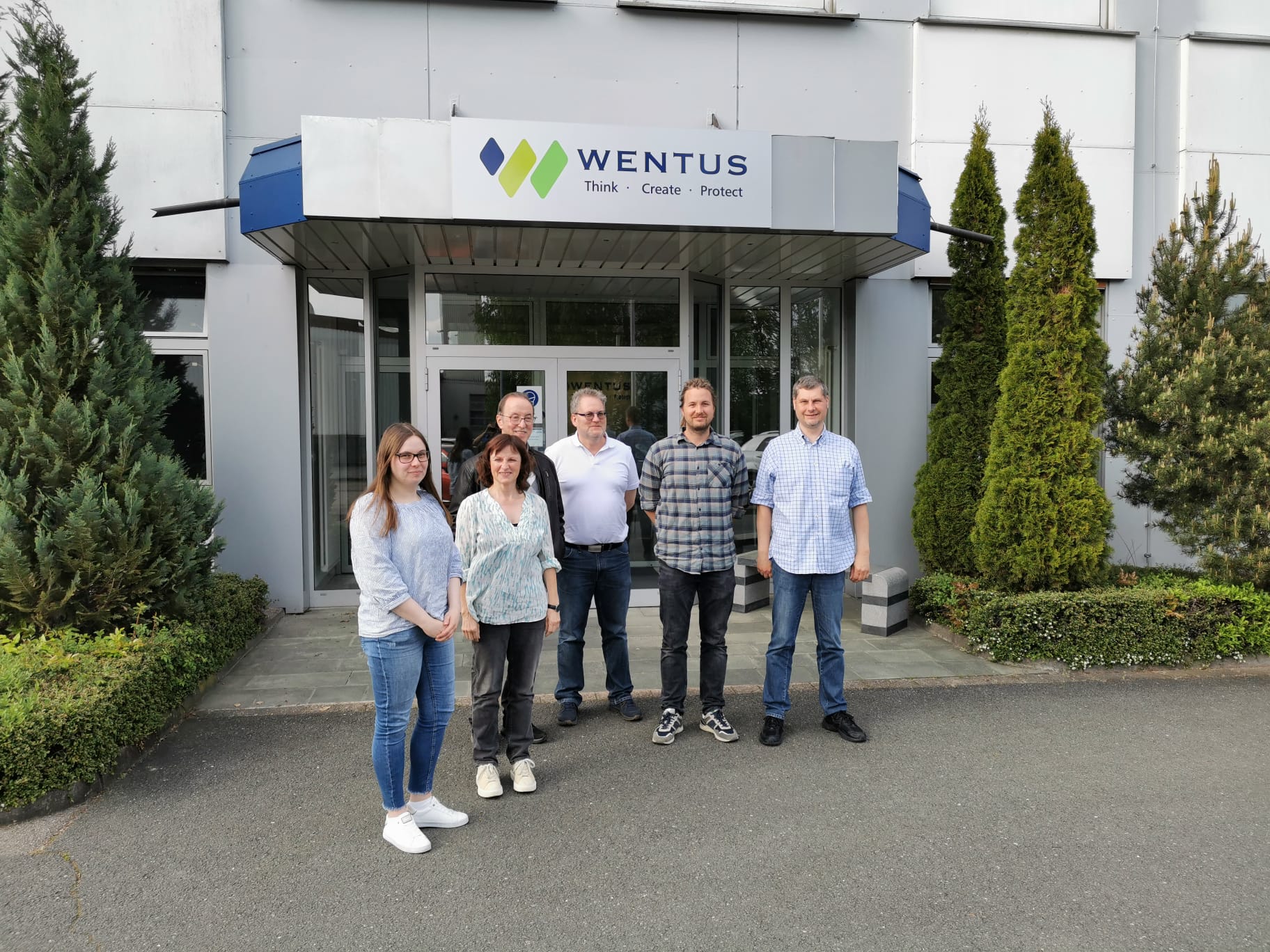 Arbeitsgruppe der Sekundarschule im Dreiländereck besichtigt die Wentus GmbH